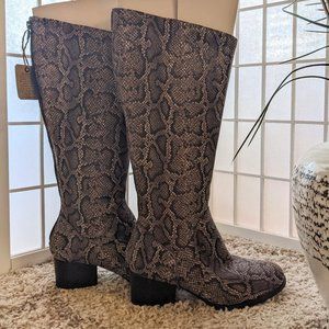 Born Snakeskin Leather Boots